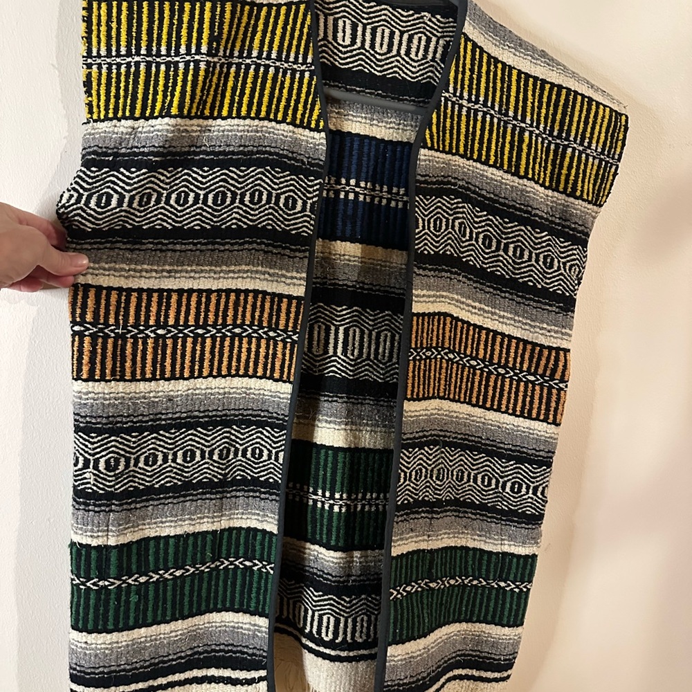 Rare Vintage 1960’s/ 70’s Multicolor Mexican Blanket Vest